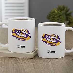 NCAA LSU Tigers Personalized Coffee Mug 11oz White