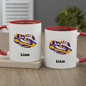 NCAA LSU Tigers Personalized Coffee Mug 11oz Red