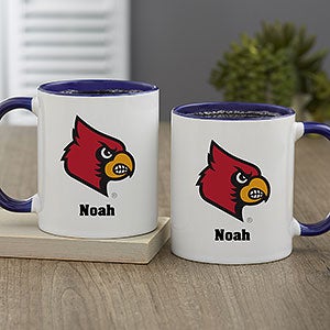 NCAA Louisville Cardinals Personalized Coffee Mug 11oz Blue