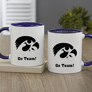 NCAA Iowa Hawkeyes Personalized Coffee Mug 11oz. - Blue