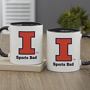 NCAA Illinois Fighting Illini Personalized Coffee Mug 11oz Black