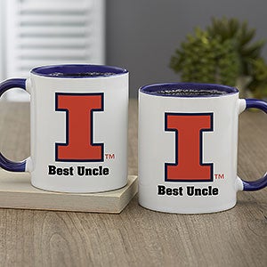 NCAA Illinois Fighting Illini Personalized Coffee Mug 11oz Blue