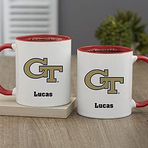 NCAA Georgia Tech Yellow Jackets Personalized Coffee Mug 11oz Red