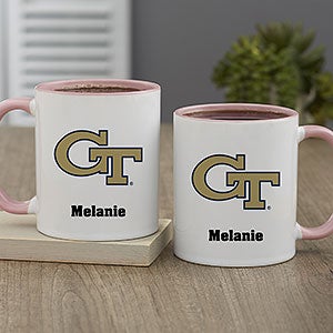 NCAA Georgia Tech Yellow Jackets Personalized Coffee Mug 11oz Pink
