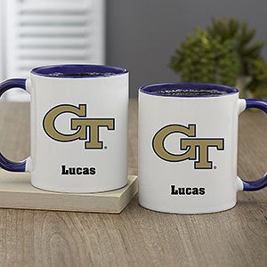 NCAA Georgia Tech Yellow Jackets Personalized Coffee Mug 11oz Blue