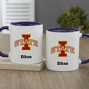 NCAA Iowa State Cyclones Personalized Coffee Mug 11oz Blue