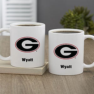 NCAA Georgia Bulldogs Personalized Coffee Mug 11oz White