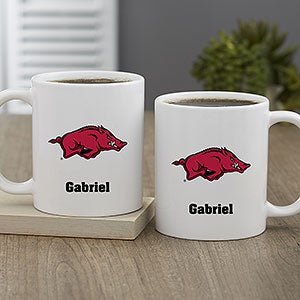 NCAA Arkansas Razorbacks Personalized Coffee Mug 11oz White