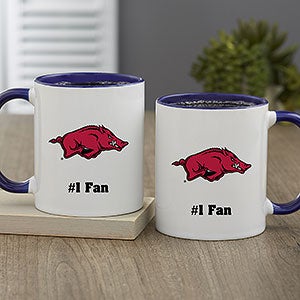 NCAA Arkansas Razorbacks Personalized Coffee Mug 11oz Blue