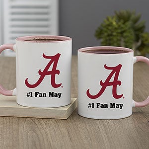NCAA Alabama Crimson Tide Personalized Coffee Mug 11oz Pink