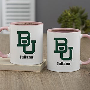NCAA Baylor Bears Personalized Coffee Mug 11oz Pink