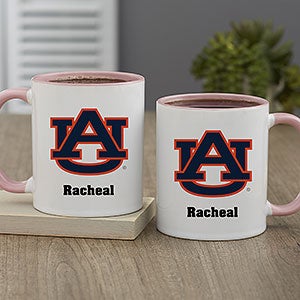 NCAA Auburn Tigers Personalized Coffee Mug 11oz Pink