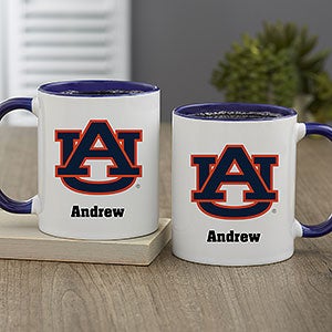 NCAA Auburn Tigers Personalized Coffee Mug 11oz Blue