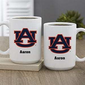 NCAA Auburn Tigers Personalized Coffee Mug 15oz White