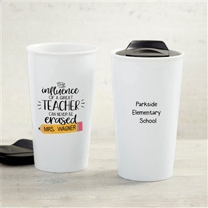Influence of a Great Teacher Personalized Ceramic Travel Mug