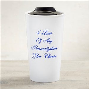 You Name It Personalized Double-Wall Ceramic Travel Mug