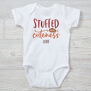 Stuffed With Cuteness Personalized Baby Bodysuit