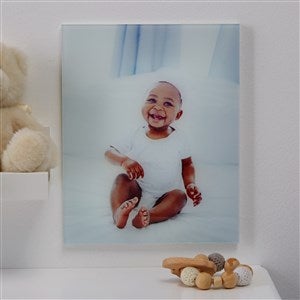 Baby Personalized Glass Photo Prints - Vertical 8x10