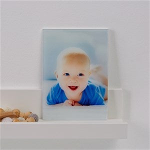Baby Personalized Glass Photo Prints - Vertical 5x7