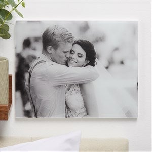 Wedding Personalized Glass Photo Prints - Horizontal 8x10