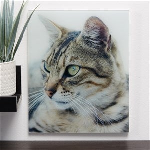 Pet Personalized Glass Photo Print - Vertical 8x10