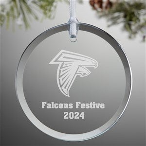 NFL Atlanta Falcons Personalized Glass Ornament