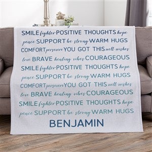 Words of Encouragement Personalized 50x60 Sweatshirt Blanket