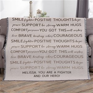 Words of Encouragement Personalized 56x60 Woven Throw