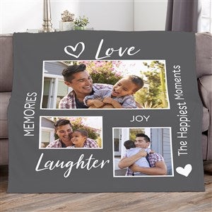 Photo Gallery For Him Personalized 60x80 Plush Fleece Blanket