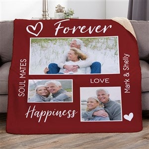 Photo Gallery For Couples Personalized 50x60 Sherpa Blanket