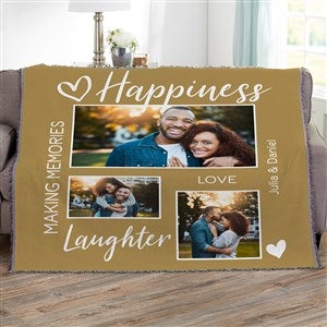 Photo Gallery For Couples Personalized 56x60 Woven Throw