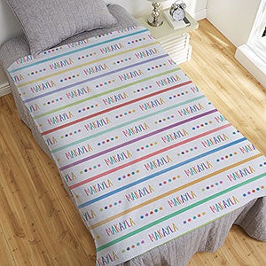 Watercolor Brights Personalized 50x60 Sweatshirt Blanket