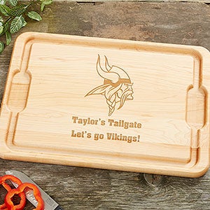 NFL Minnesota Vikings Personalized Maple Cutting Board 12x17