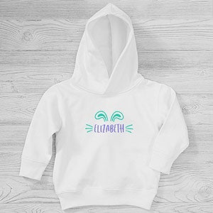 Ear-resistible Name Personalized Toddler Hooded Sweatshirt