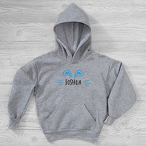 Ear-resistible Name Personalized Hanes Kids Hooded Sweatshirt