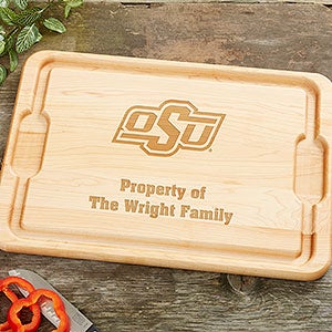NCAA Oklahoma State Cowboys Personalized Maple Cutting Board 12x17