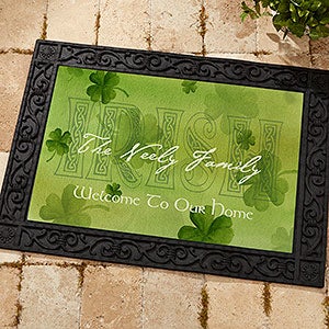 An Irish Welcome Personalized Doormat- 18x27