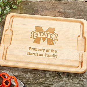 NCAA Mississippi State Bulldogs Personalized Maple Cutting Board 12x17