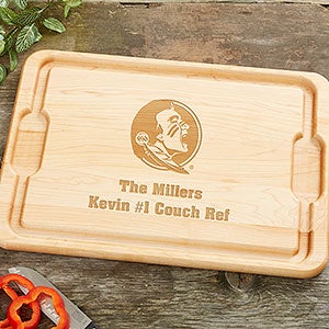 NCAA Florida State Seminoles Personalized Maple Cutting Board 12x17