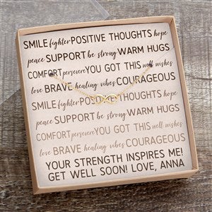 Words of Encouragement Gold Infinity Necklace With Message Card