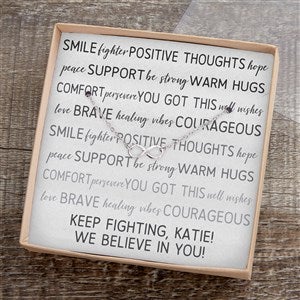 Words of Encouragement Silver Infinity Necklace With Message Card
