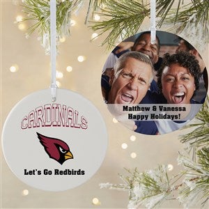 NFL Arizona Cardinals Personalized Photo Ornament - 2 Sided Matte
