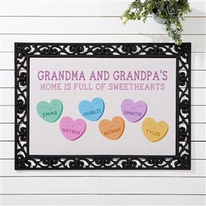 Grandma's Sweethearts Personalized Doormat - 18x27