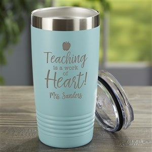 Inspiring Teacher Personalized 20oz Vacuum Insulated Stainless Tumbler - Teal