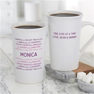 Words of Encouragement Personalized Latte Mug 16oz White
