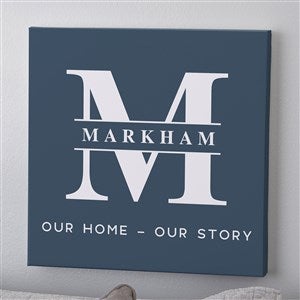 Lavish Last Name Personalized Canvas Prints - 16x16
