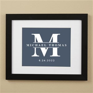 Lavish Last Name Personalized Framed Print - 11x14