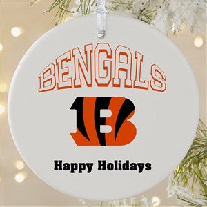 NFL Cincinnati Bengals Personalized Ornament - 1 Sided Matte