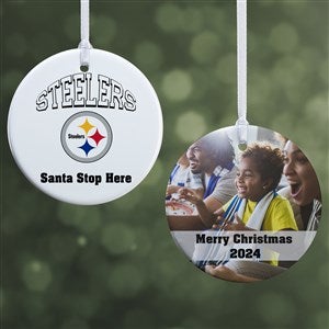NFL Pittsburgh Steelers Personalized Photo Ornament - 2 Sided Glossy
