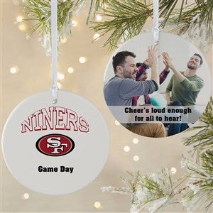 NFL San Francisco 49ers Personalized Photo Ornament - 2 Sided Matte